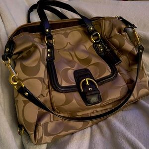 COACH CAMPBELL SIGNATURE BELLE CARRYALL G1373-F25292